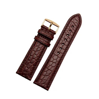 Visoka kakovost Črna|Rjava krokodil usnja watchband za omg blagovne znamke 18 mm 19 mm 20 mm 21 mm 22 mm nepremočljiva klasičnih trakov